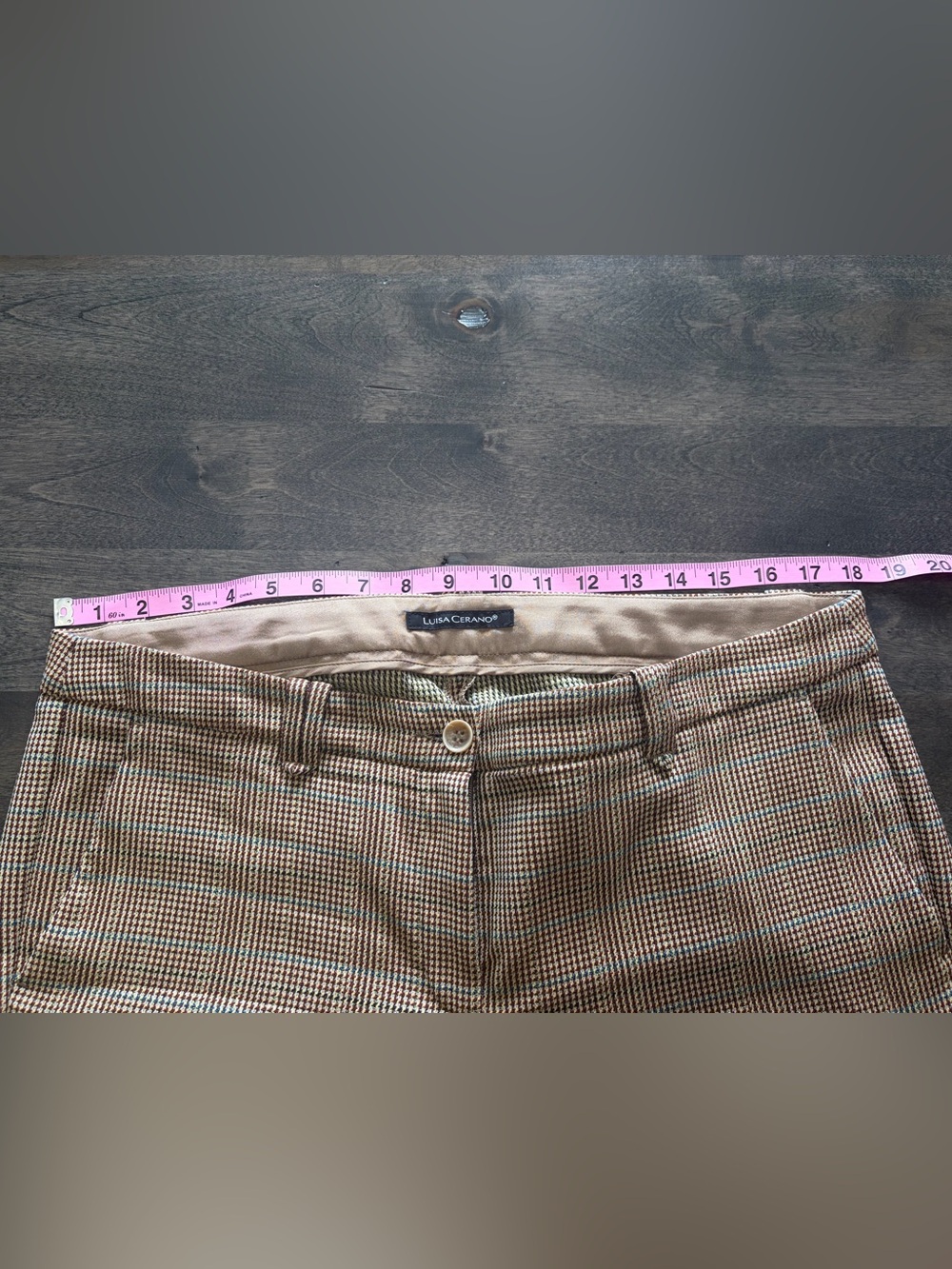 Luisa Cerano Tweed Houndstooth Pant - Picture 7 of 9